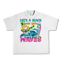 Lunar Rock Life's a beach make some waves Urban Heavy Tee - NancyCooperArtShop