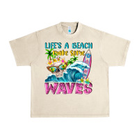 Sandshell Life's a beach make some waves Urban Heavy Tee - NancyCooperArtShop