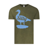 Vintage Olive Silly Goose Funny Silly Goose Vintage Tee - longCreatives