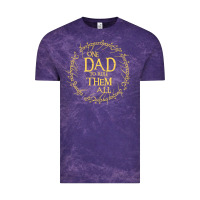 Cloud Purple Mens One Dad to rule them all  father's day gift Vintage Tee - longCreatives