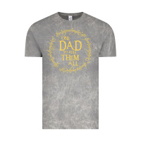 Cloud Rock Mens One Dad to rule them all  father's day gift Vintage Tee - longCreatives