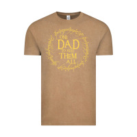 Vintage Coffee Mens One Dad to rule them all  father's day gift Vintage Tee - longCreatives