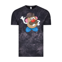Cloud Black Womens Mr. Potato Head Simple Portrait Vintage Tee - longCreatives