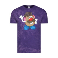 Cloud Purple Womens Mr. Potato Head Simple Portrait Vintage Tee - longCreatives