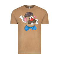 Vintage Camel Womens Mr. Potato Head Simple Portrait Vintage Tee - longCreatives