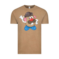 Vintage Coffee Womens Mr. Potato Head Simple Portrait Vintage Tee - longCreatives