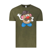Vintage Olive Womens Mr. Potato Head Simple Portrait Vintage Tee - longCreatives