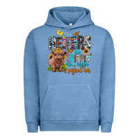 Pigment Pebble Blue heifers be trippin ok maybe i pushed her Urban Hoodie - BarkalooDesign