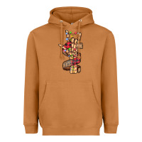 Meerkat merry christmas skeleton hand Heavyweight Hoodie - CowhideDigitalArt