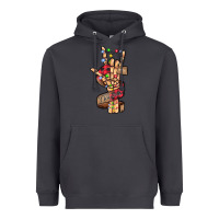 Smoke merry christmas skeleton hand Heavyweight Hoodie - CowhideDigitalArt