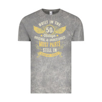 Cloud Rock Mens Vintage 1950s Built In The 50s Fifties Funny 70th Birthday Vintage Tee - longCreatives