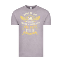 Vintage Zinc Mens Vintage 1950s Built In The 50s Fifties Funny 70th Birthday Vintage Tee - longCreatives