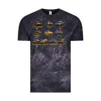 Cloud Black Top Ten Best WW2 Tanks M4 Sherman Panzer IV Tiger II T34 Vintage Tee - longCreatives