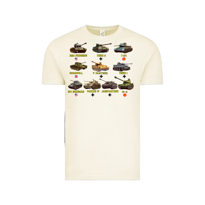 Top Ten Best Ww2 Tanks M4 Sherman Panzer Iv Tiger Ii T34 Vintage Tee by longCreatives | Teevron