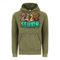 Vintage Olive 2023 senior Football Vintage Hoodie - NancyCooperArtShop