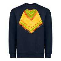 Navy mexican poncho fa element Heavyweight Sweatshirt - FaDigitalArtStudio