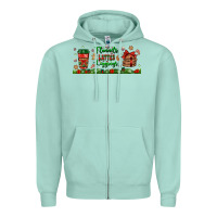Seafoam flannels lattes leggings libbey glass Zipper Hoodie - BundleAndBundleShop