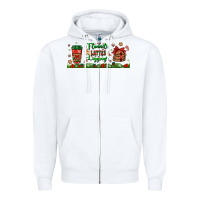 White flannels lattes leggings libbey glass Zipper Hoodie - BundleAndBundleShop