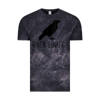Cloud Black Womens Raven Lunatic, Funny Bird Lover Gift Men Women Kids Vintage Tee - longCreatives