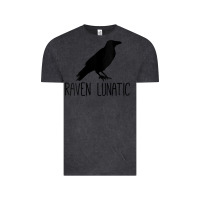 Vintage Black Womens Raven Lunatic, Funny Bird Lover Gift Men Women Kids Vintage Tee - longCreatives