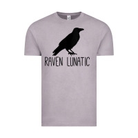 Vintage Zinc Womens Raven Lunatic, Funny Bird Lover Gift Men Women Kids Vintage Tee - longCreatives
