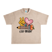 French Oak peace love 6th grade Urban Heavy Tee - JahusDesignShop