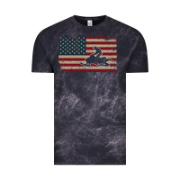Cloud Black Snowmobile USA Flag Snow Sled Patriotic Snowmobiling Gift Vintage Tee - longCreatives