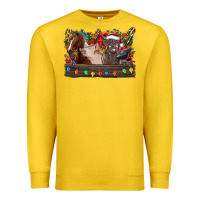 Lemon festive farmyard gathering Premium Sweatshirt - CowhideDigitalArt