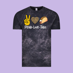 Peace Love Tacos Vintage Tee Designed By Bettercallsaul