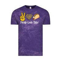 Cloud Purple Peace Love Tacos Vintage Tee - Bettercallsaul