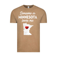 Vintage Coffee Someone In Minnesota Loves Me  Minnesota  MN Vintage Tee - longCreatives