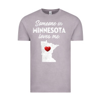 Vintage Zinc Someone In Minnesota Loves Me  Minnesota  MN Vintage Tee - longCreatives