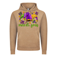 Vintage Coffee Mardi Gras with jester Vintage Hoodie - NancyCooperArtShop