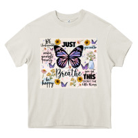 Cream just breathe Heavy Core Tee - JahusDesignShop