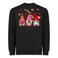 Black valentine's day gnomes Heavyweight Sweatshirt - OliviaCreatesArt