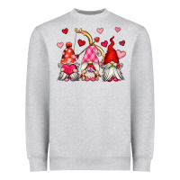 Heather Grey valentine's day gnomes Heavyweight Sweatshirt - OliviaCreatesArt