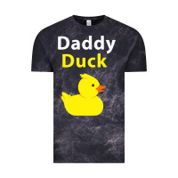 Cloud Black Funny Daddy Duck Rubber Duck Vintage Tee - longCreatives