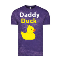 Cloud Purple Funny Daddy Duck Rubber Duck Vintage Tee - longCreatives