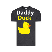 Vintage Black Funny Daddy Duck Rubber Duck Vintage Tee - longCreatives