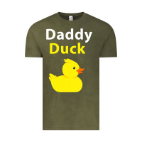 Vintage Olive Funny Daddy Duck Rubber Duck Vintage Tee - longCreatives