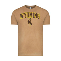 Vintage Camel Womens Wyoming Cowboys Apparel Fan Favorite Arch Vintage Tee - longCreatives