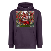 Plum merry Christmas Heavyweight Hoodie - CowhideDigitalArt