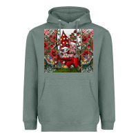 Sage merry Christmas Heavyweight Hoodie - CowhideDigitalArt