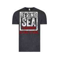 Vintage Black Bering Sea Fisherman second to none dutch harbor Alaska Vintage Tee - longCreatives