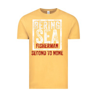 Vintage Mustard Bering Sea Fisherman second to none dutch harbor Alaska Vintage Tee - longCreatives