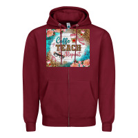 Burgundy coffee teach repeat tumbler Zipper Hoodie - BundleAndBundleShop