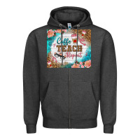 Charcoal Heather coffee teach repeat tumbler Zipper Hoodie - BundleAndBundleShop