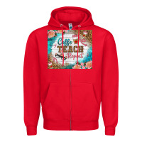 Red coffee teach repeat tumbler Zipper Hoodie - BundleAndBundleShop