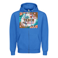 True Royal coffee teach repeat tumbler Zipper Hoodie - BundleAndBundleShop