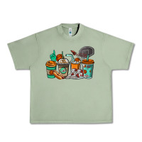 Oil Green Basketball coffee cups Urban Heavy Tee - NancyCooperArtShop